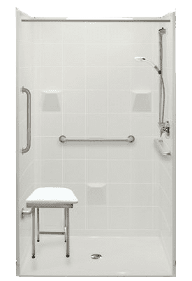 48″ and 50″ Accessible Showers - transfer shower