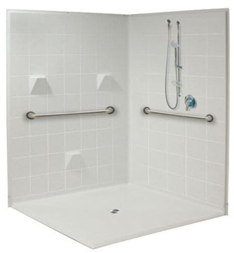 handicapped accessible roll in showers freedom showers