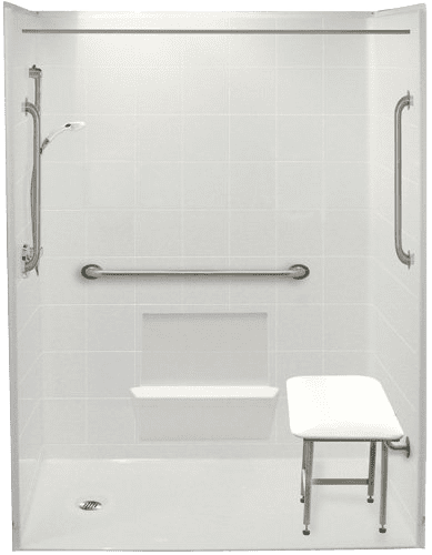 Bathtub Replacement Showers with End Drains